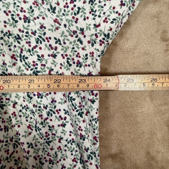 Eileen West Floral Nightgown | Cotton Modal Ruffle Hem Country Prairie | L - Picture 6 of 9